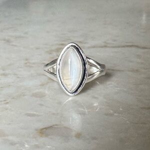 NWOT Sundance Rainstorm Ring, Selenite, Sterling Silver
